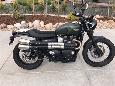 Motorcycle windscreen with bracket for triumph street twin scrambler bonneville scrambler 1200 xe xc be front windshield flyscreen wind screen deflector krator motorcycle handlebar 7/8 black bars euro style compatible with triumph scrambler avenger blazer trident 750 900. 2017 Triumph Street Scrambler 900 | Custom Cafe Racer ...