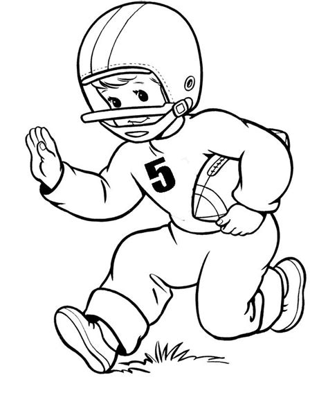Download and print these nfl football player coloring pages for free. Football Player Number Five Coloring Pages | Football ...