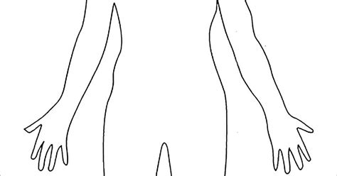 Drawing Printable Human Body Outline Template Pdf Pic County