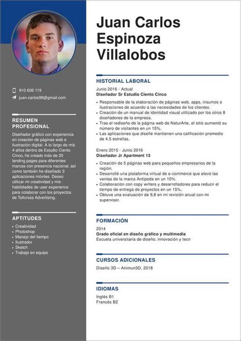 30 Plantillas De Curriculum Vitae Para Rellenar Gratis