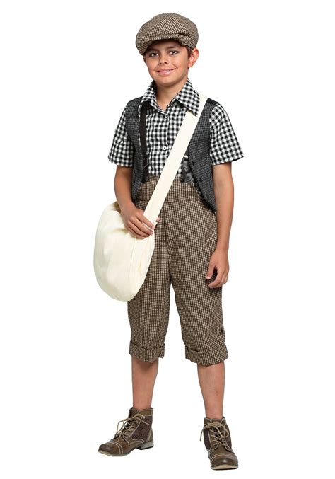 Child 20s Newsie Costume Newsies Costume Newsboy Outfit Boy Costumes