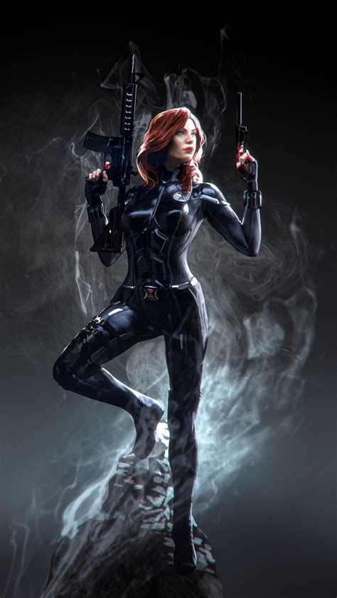 Breaks up, the government tries to kill her as the action. 2160x3840 Black Widow Marvel Superhero Sony Xperia X,XZ,Z5 ...