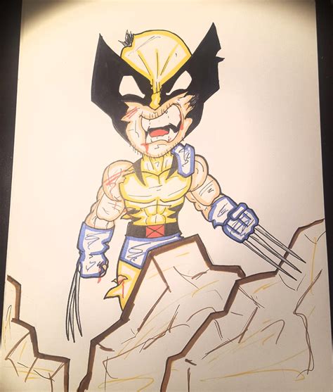 Cartoon Wolverine Sketch I Made For Fun Rmarvel