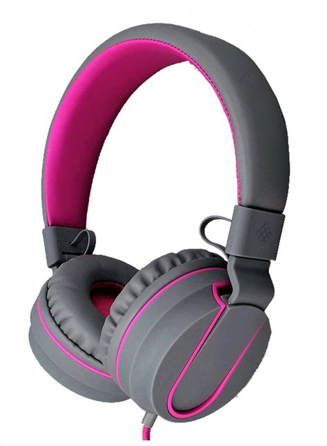 Polaroid PHP8556 On-Ear Wired Headphones with Microphone - Pink ...