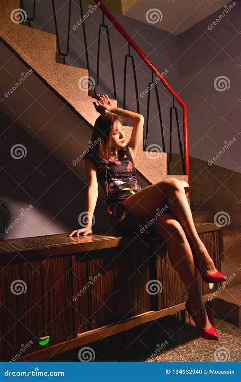 Chinese Fashion Model Retro Look Stock Photo Image Of Care Crave