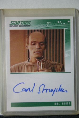 Quotable Star Trek Next Generation Car Autograph Carel Struycken As Mr