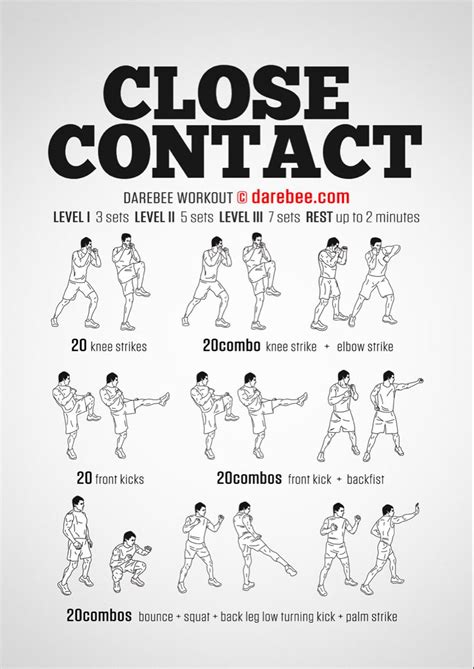 Close Contact Workout Fighter Workout Boxing Workout Martial Arts