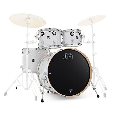 Dw Drums Performance Series 22 4 Piece Shell Pack White Marine Gear4music