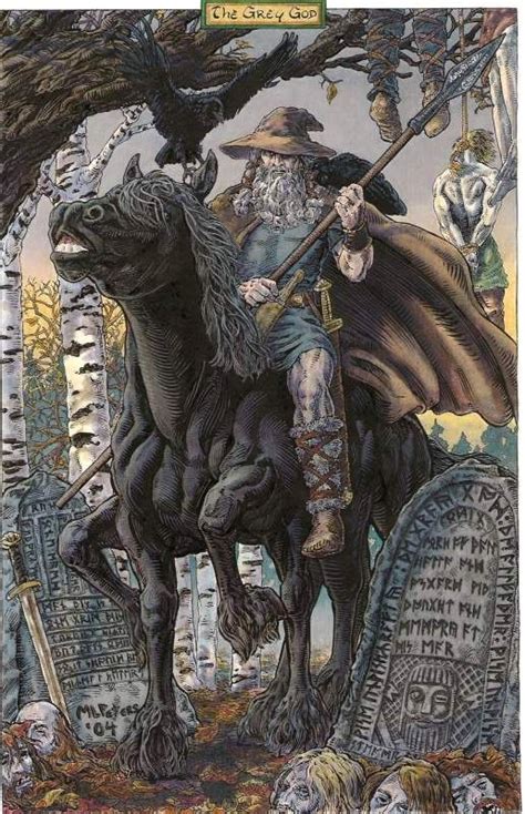 Woden Leader Of The Anglo Saxon Gods Equivalent To The Norse Deity Odin Norse Mythology