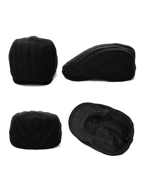 Mens Winter Wool Newsboy Cap Fitted Ivy Flat Cap Cold Weather Hats