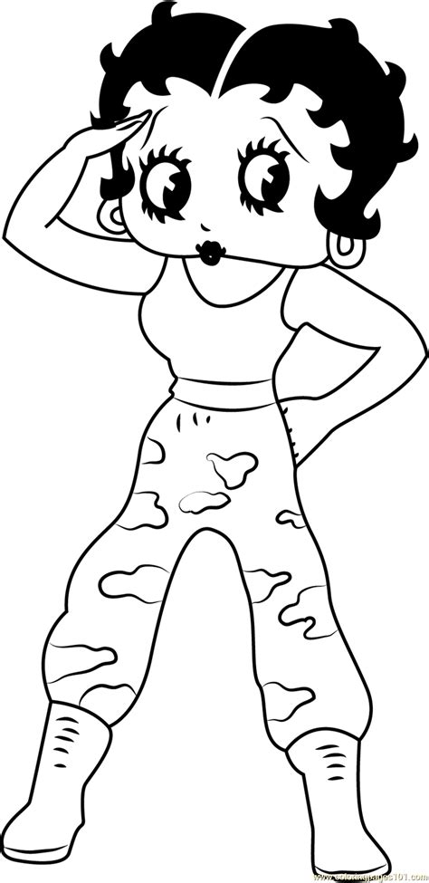 Betty Boop Coloring Pages Coloringsuite Com