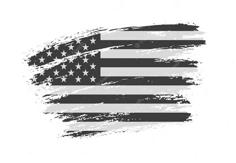 Premium Vector Grunge American Flag