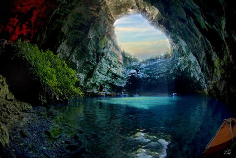 Melissani Cave In Greece 4k Ultra Hd Wallpaper