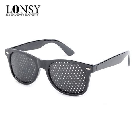 Buy Lonsy High Quality Black Unisex Vision Care Pin Hole Eyeglasses Pinhole