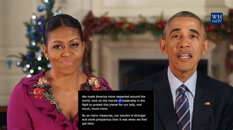 President Obama Video Caption Dec 24th 2016 Merry Christmas And