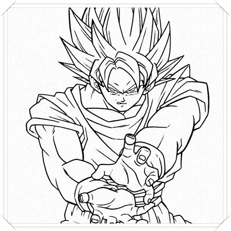 Los M S Lindos Dibujos De Goku Para Colorear Y Pintar A Todo Color