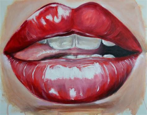 Lips Painting Lips Painting Pop Art Lip Art