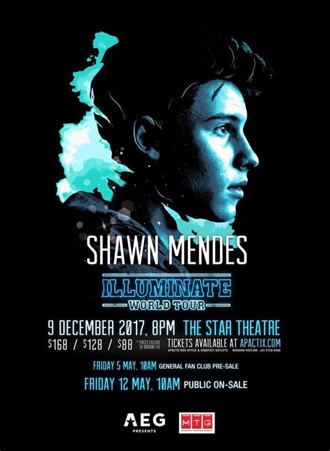 Shawn Mendes Illuminate World Tour 2017 Singapore The Star Pac