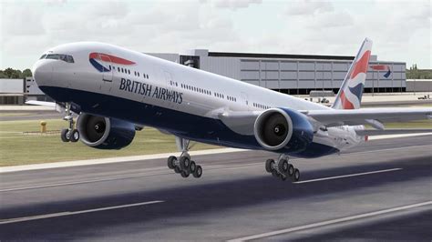 Fsx Hd Pmdg 777 300 British Airways 27 London To Hong Kong Full Flight