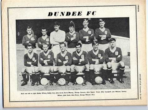 Dundee Team Group In 1967 Dundee Fc Billy Campbell Mclean Bobby