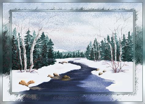 Winter Scene Digital Painting Part D
