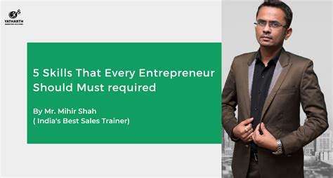 Entrepreneurship Skills 5 Must Have For Successful Venture