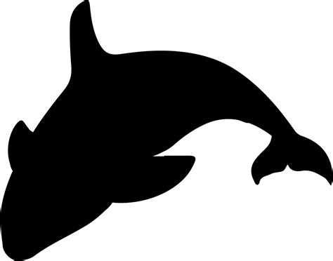 Killer Whale Silhouette Clip Art Whale Png Download 982772 Free