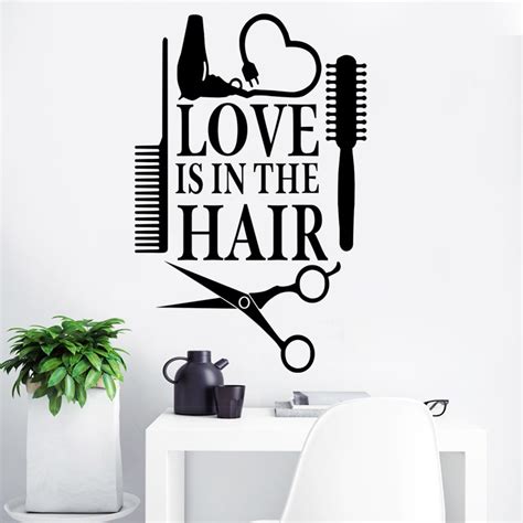 Buy Hair Design Salon Sticker Beauty Salon Decal