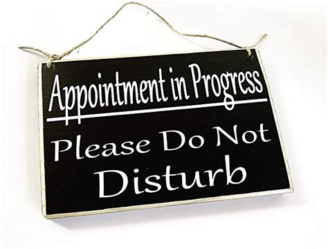 Appointment In Progressplease Do Not Disturb 8x6 Choose Color In