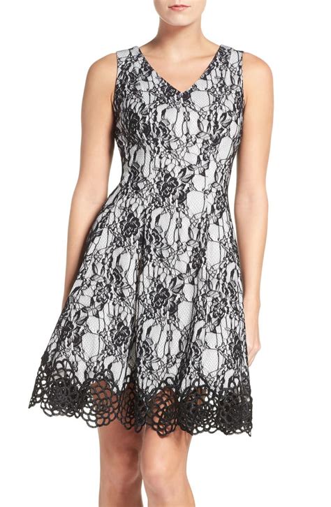Chetta B Lace Fit And Flare Dress Nordstrom