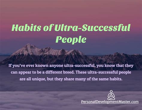 7 Habits of Ultra-Successful People