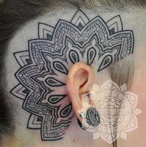Mandala Head Tattoo In 2023 Head Tattoos Tattoos Face Tattoos