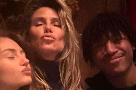 heidi klum shares a rare photo with son henry 18 and daughter leni 19 enjoying dinner with