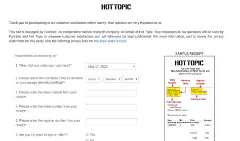 Getcreditcardinfo.com aims to deliver a valid credit card numbers to everyone searching for it with complete fake details and fast generation time. www.hottopic.com/survey - Take Hot Topic Customer Survey - SurveyLine
