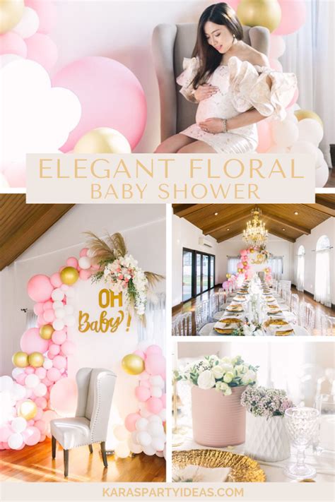 Karas Party Ideas Elegant Floral Baby Shower Karas Party Ideas