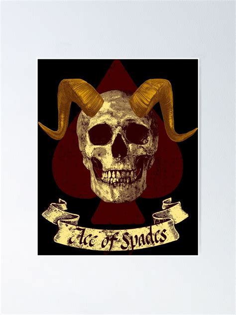 Ace Of Spades Poster By Thezeegn Redbubble