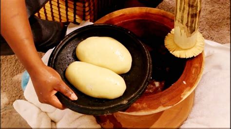 How To Make Fresh Pounded Ghana Fufu In Abroadobaapa Kitchen Youtube