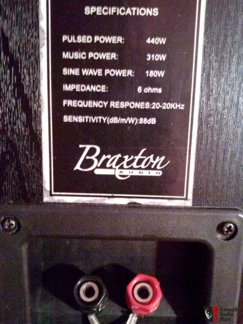 Braxton Audio Floor Standing Speakers 440 Watts Photo 514049 Canuck