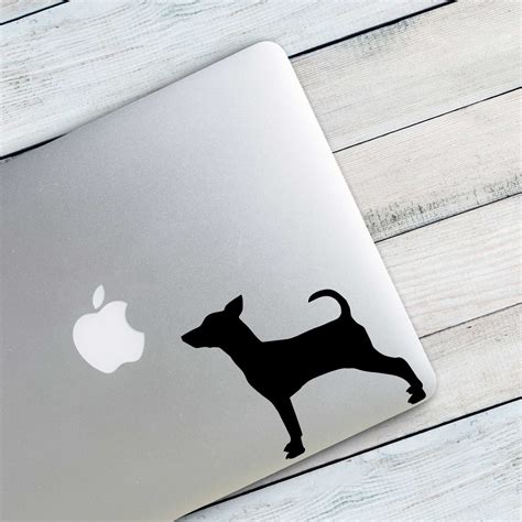 Miniature Pinscher V1 Dog Breed Silhouette Custom Vinyl Decal Sticker
