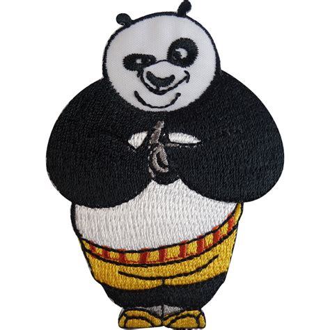 Kung Fu Panda Patch Po Embroidered Badge Iron On Sew On T Etsy