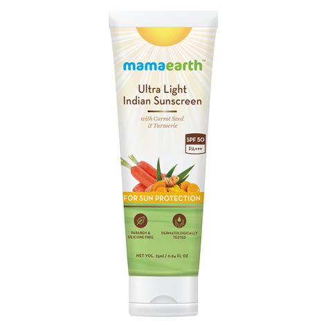 Buy Mamaearth Ultra Light Indian Sunscreen 25 Ml Online Purplle