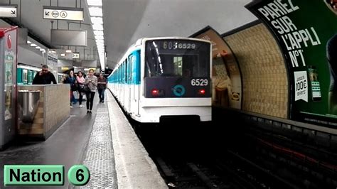 Nation Ligne 6 Métro De Paris Ratp Mp73 Youtube