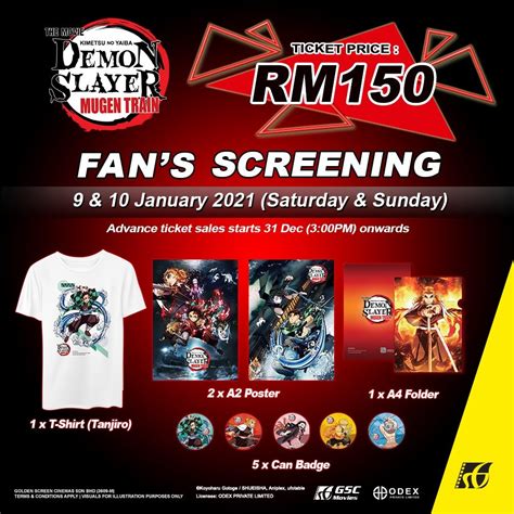 Golden screen cinema dataran pahlawan. Peminat Demon Slayer di Malaysia!! Tiket "Fan Screening ...