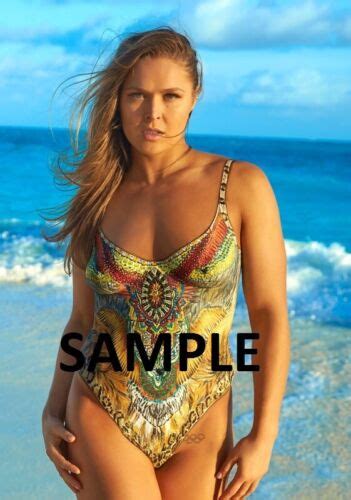 Set Of Ronda Rousey Naked Body Paint X Photo Prints Ufc Mma