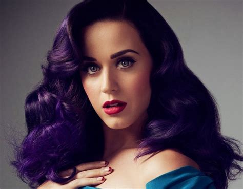 Katy Perry Dark Purple Hair Katy Perry Purple Hair Hair Color Purple