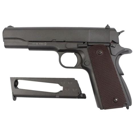 Pistola Airgun Colt 1911 Co2 45mm Kwc Blowback Metal Prime Guns