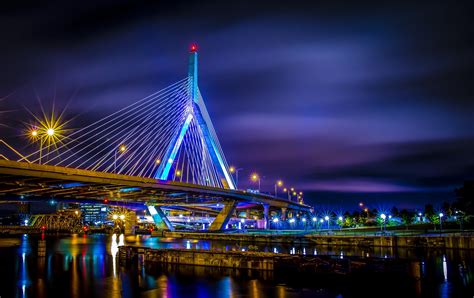 Architecture Bridges Boston Boswash Cities City Night