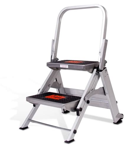 Lightweight Aluminium Fold Up Step Ladders With Rubberized Grips A