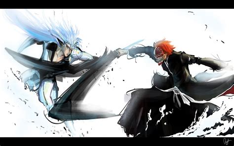 Ichigo Fighting A Hollow Bleach Wallpaper