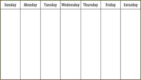 Pin By Tim Kidder On Blank Weekly Calendar Blank Weekly Calendar